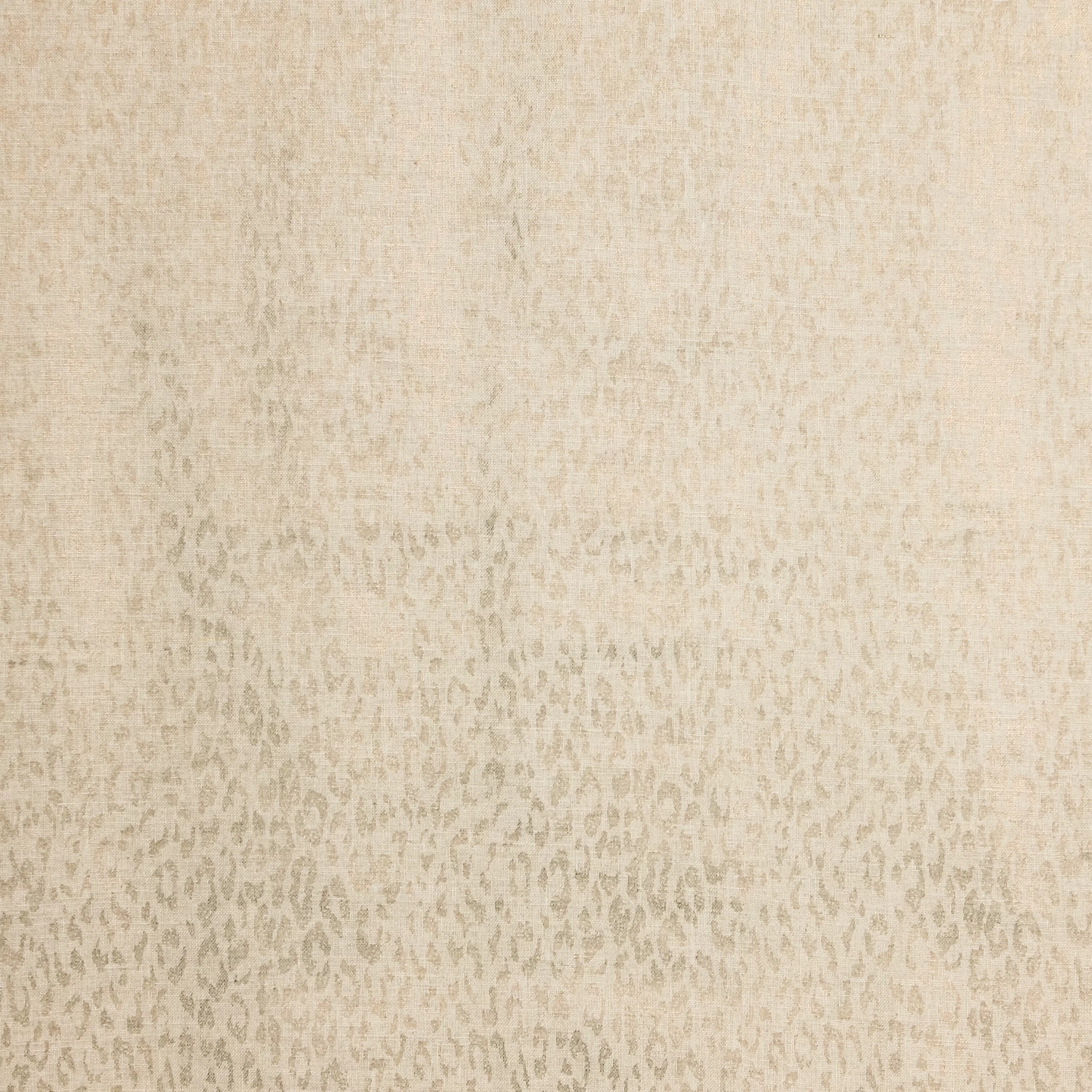 Linnen katoen met glinsterend luipaardpatroon 'Bronze Foil'