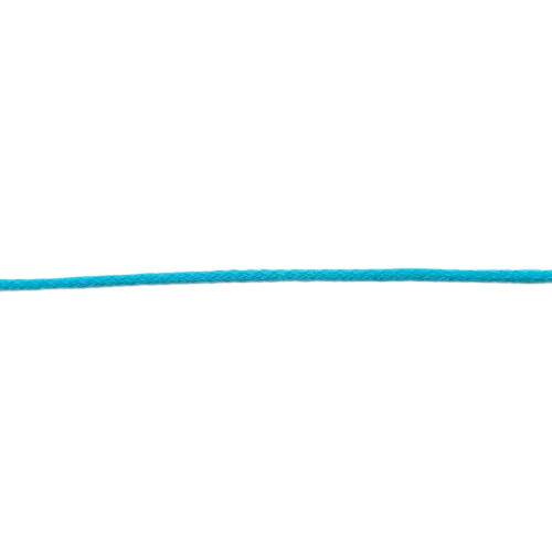 Turquoise capuchon koord met pit - polyamide 3 mm