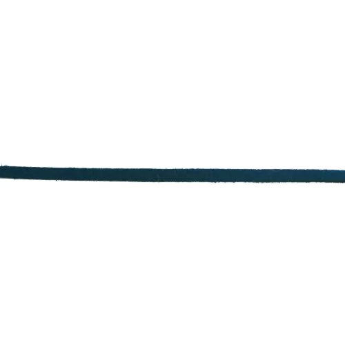 Platte donkerblauwe / marineblauwe imitatiedaim touw / veter - synthetisch 3 mm