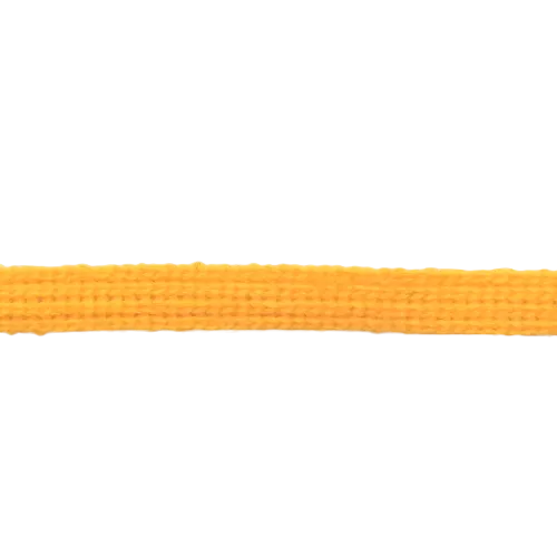 Gele platte koord / veter - katoen 9 mm