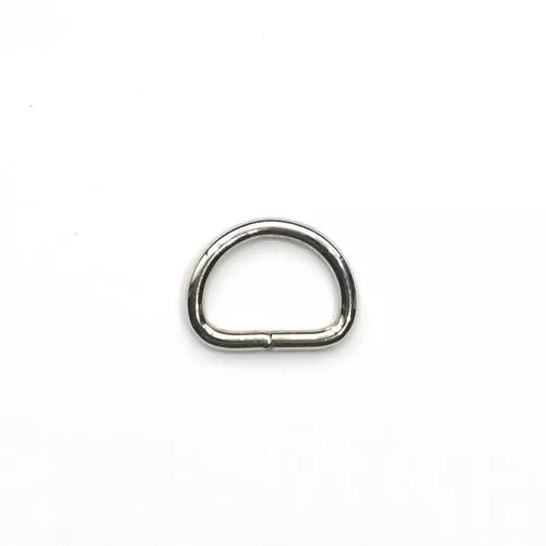 D ring - zilver - 15 mm