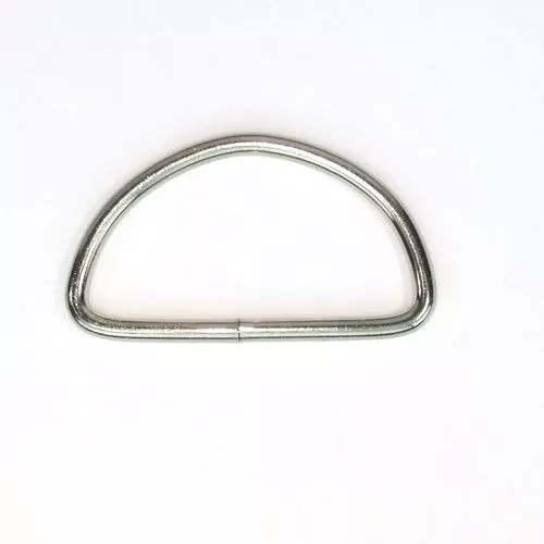 D ring - zilver - 40 mm