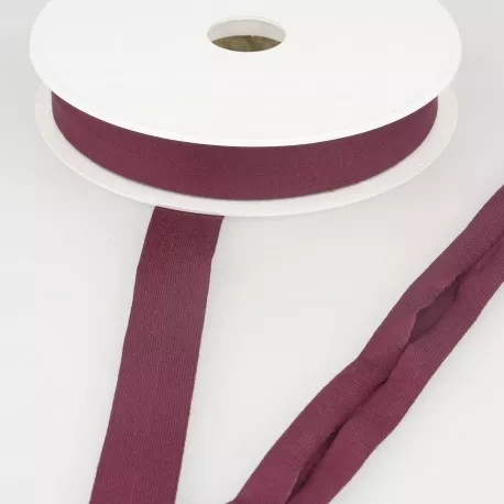 Biais - rekbare viscose 2 cm - donker bordeaux
