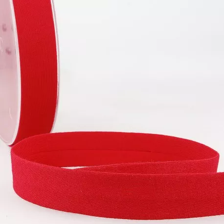 Biais - licht rekbare katoen 2 cm - rood