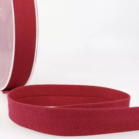 Biais - licht rekbare katoen 2 cm - licht bordeaux