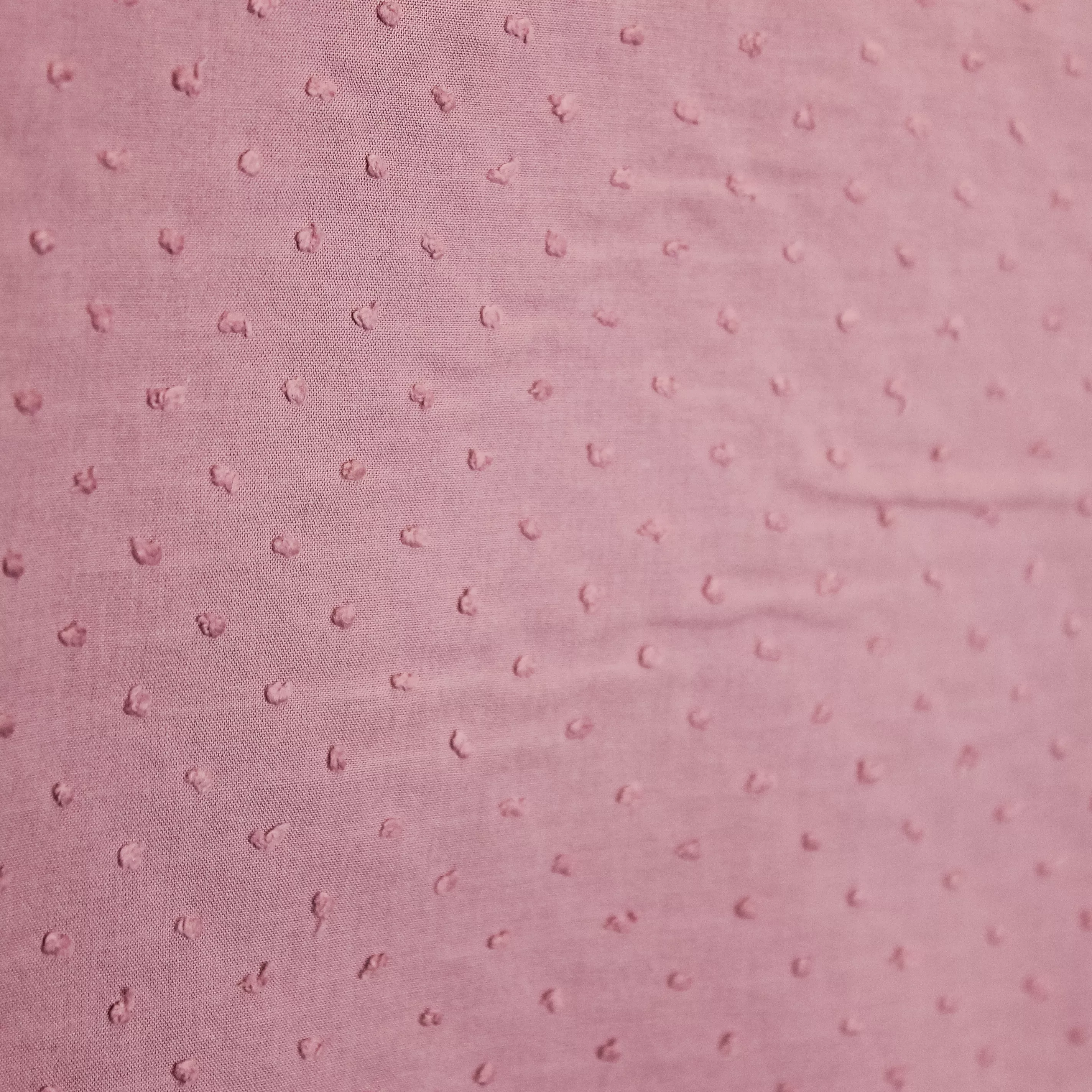 Roze katoen plumetis van Atelier Jupe