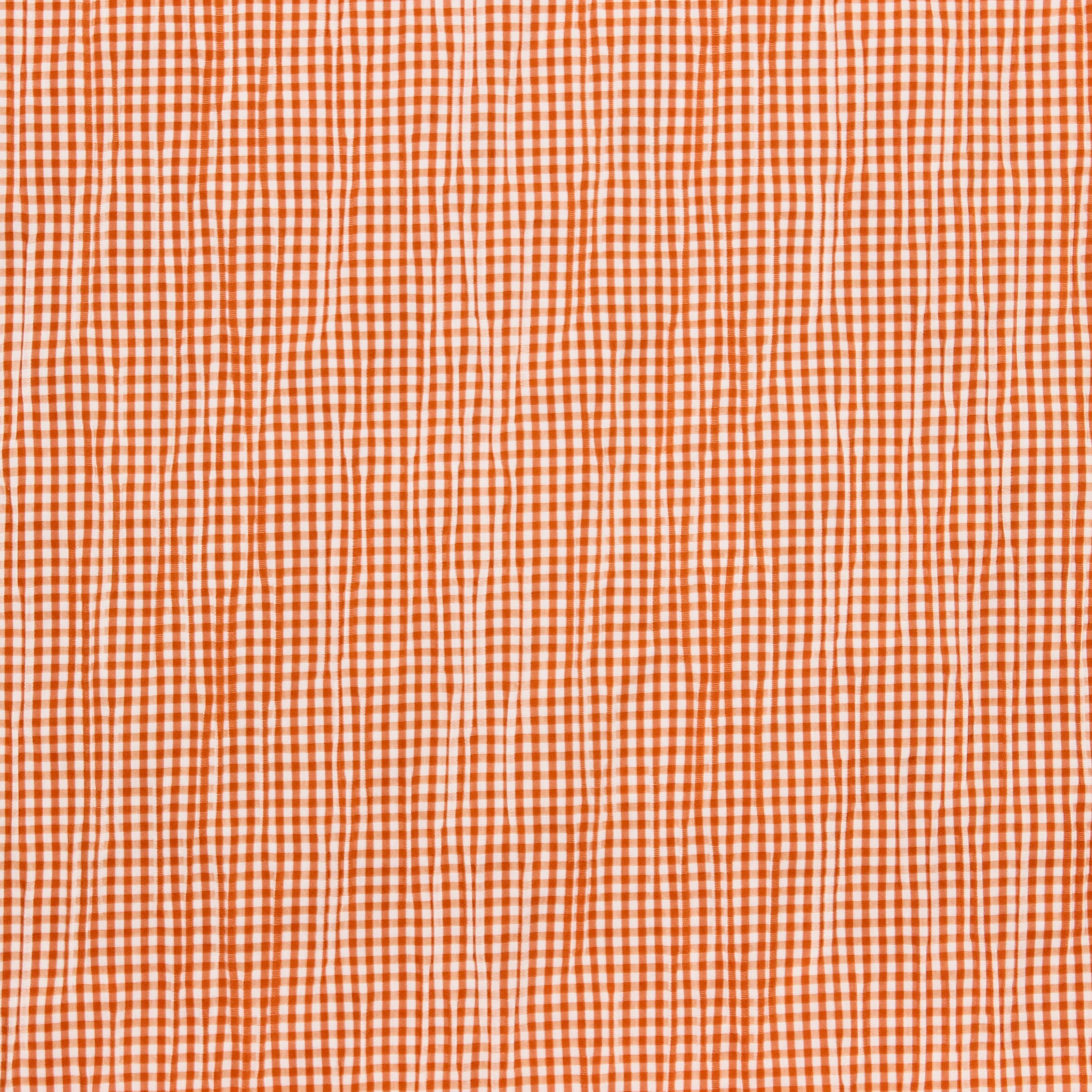 Oranje geruite katoen polyester van La Maison Victor