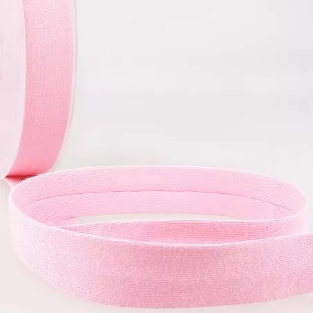 Biais - licht rekbare katoen 2 cm - roze