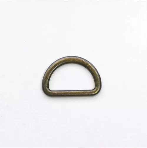 D ring - brons - 20 mm - plat