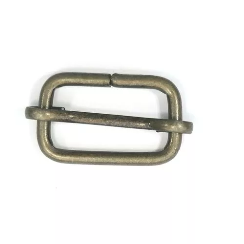 Schuifgesp - brons - 25 x 15 mm