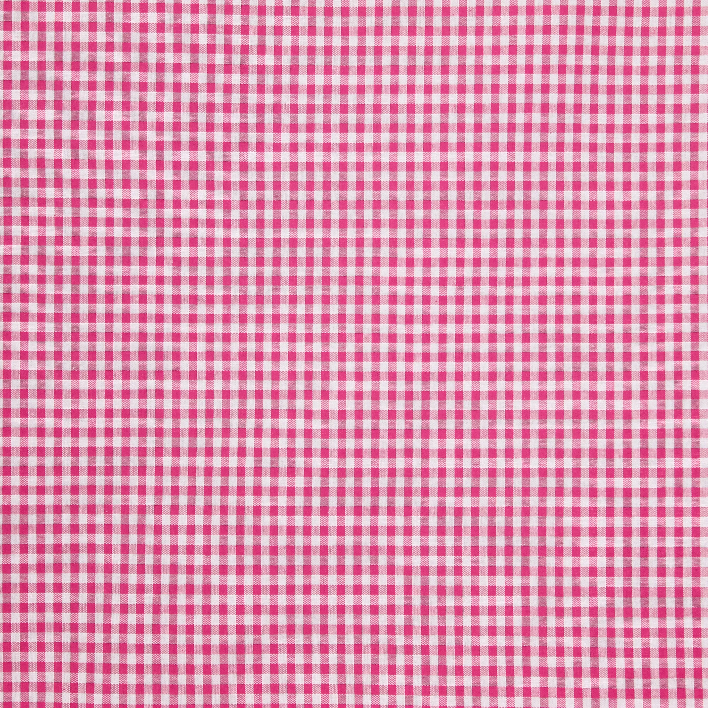 Roze katoen met kleine ruitjes 0.25cm²