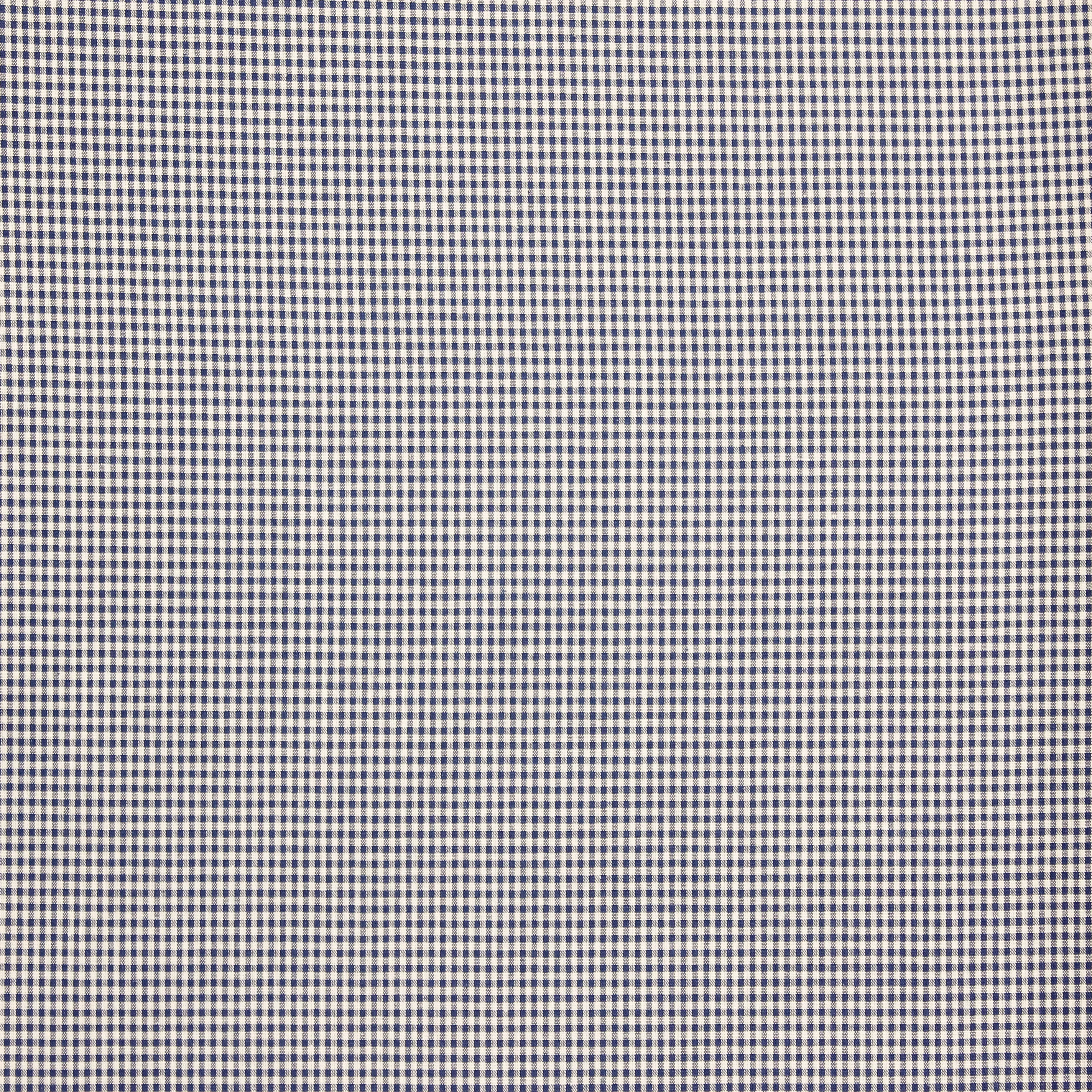 Blauwe katoen met kleine ruitjes 0.4cm²
