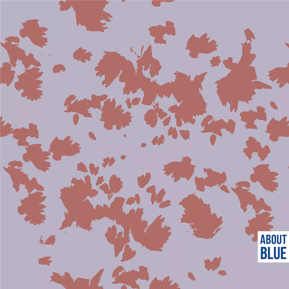 Flower Shadows french terry van About Blue