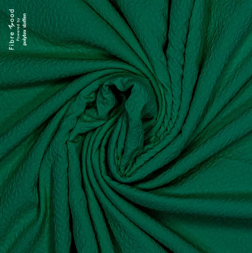 Donkergroene jacquard - Fibre Mood