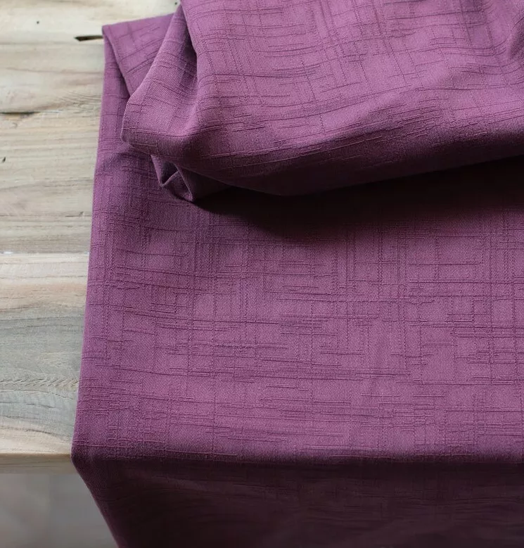 Paarse licht rekbare tencel grunge jacquard - 'maroon' van Meet Milk