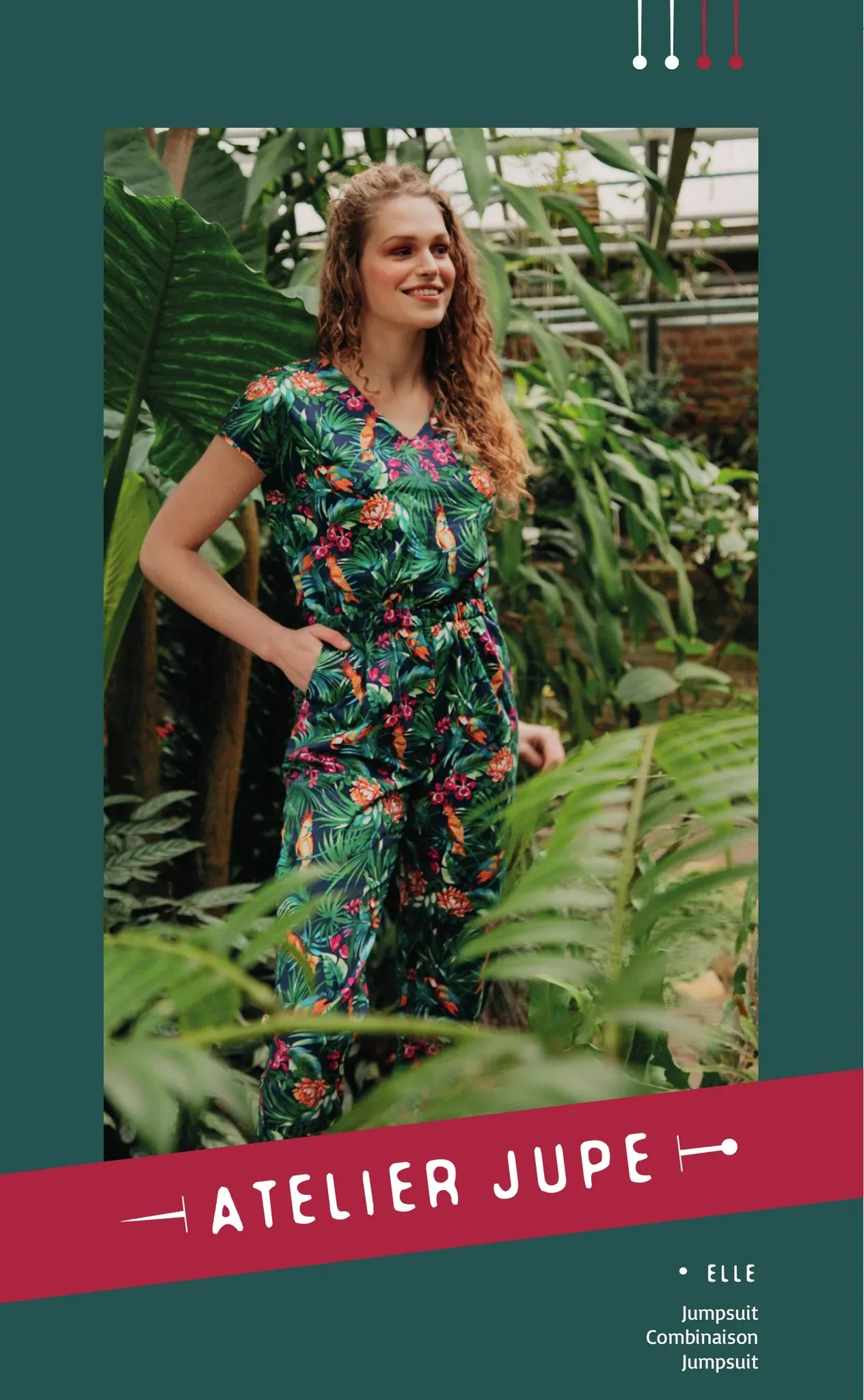Patroon jumpsuit voor dames - 'Elle' van Atelier Jupe