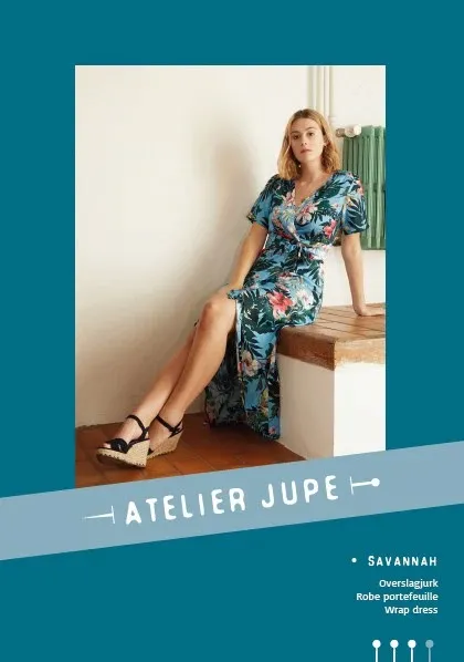 Patroon jurk voor dames - 'Savannah' van Atelier Jupe