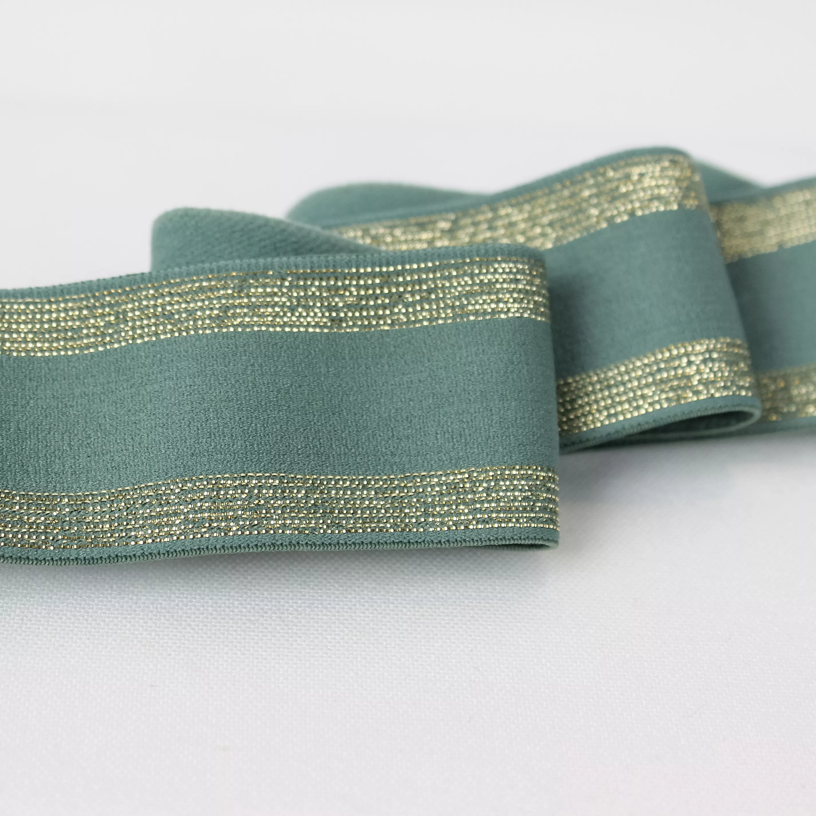 Elastiek gestreept Cactus 35mm - Atelier Brunette