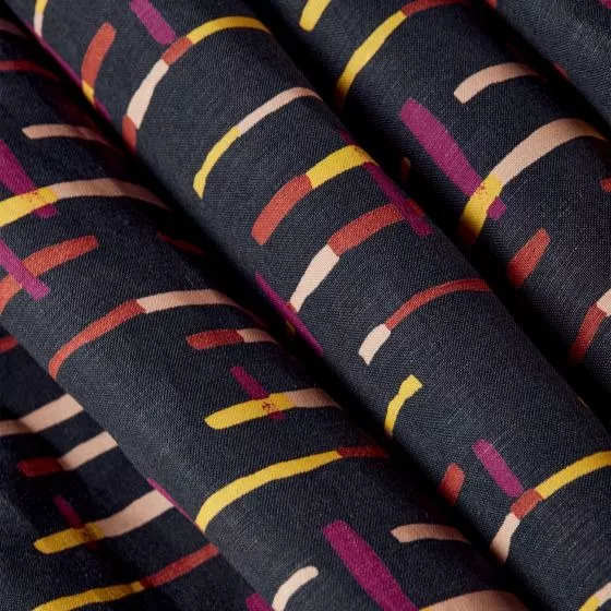 Linnen viscose 'Loom Night' - Atelier Brunette