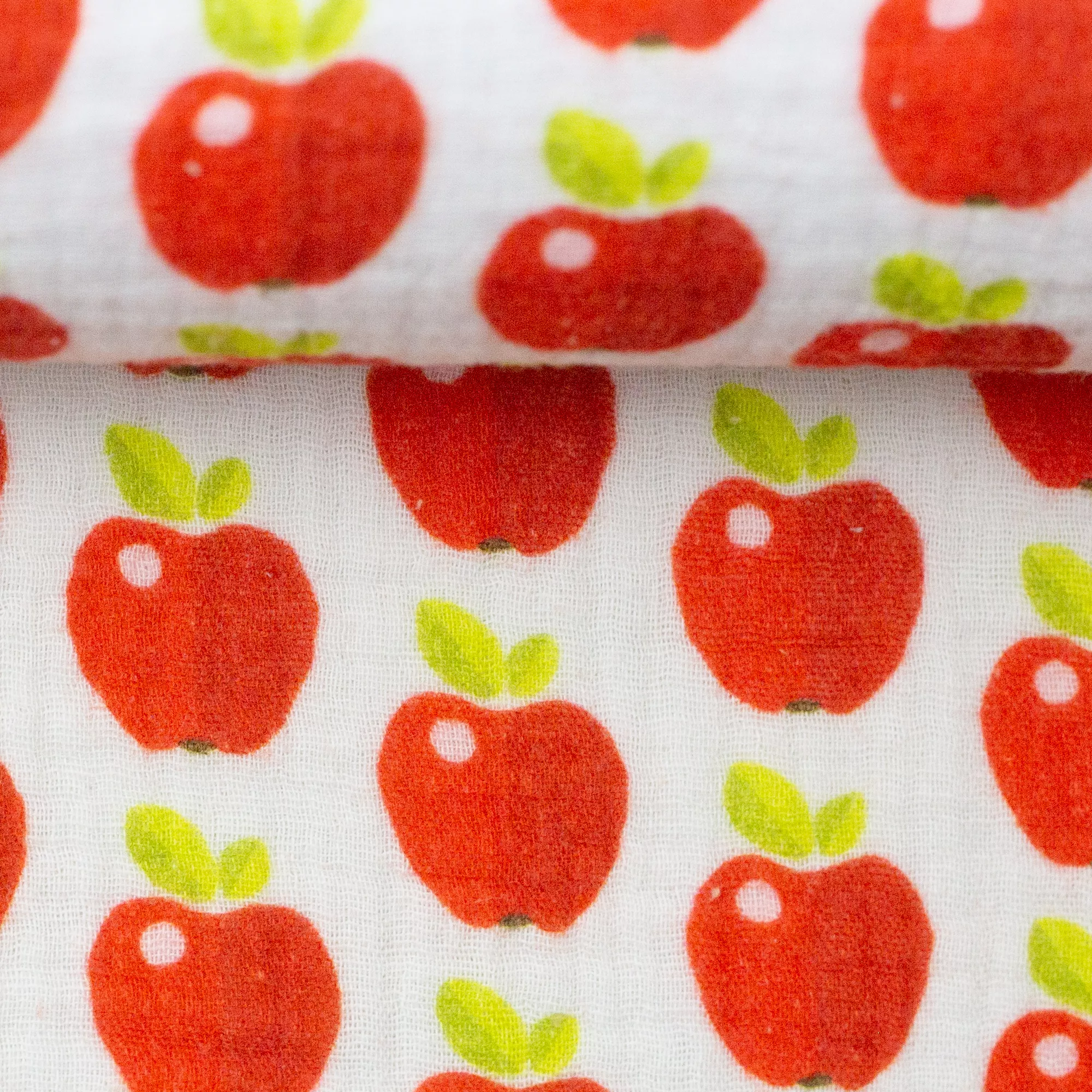 Double gauze met appels 'Thea'