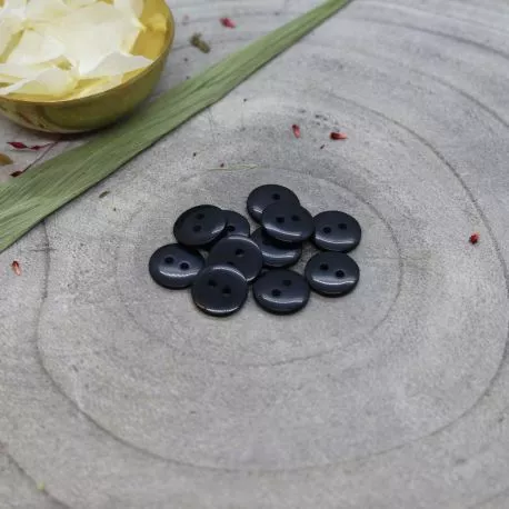Nachtblauwe knoopjes 12 mm  - Classic Shine Buttons Night van Atelier Brunette
