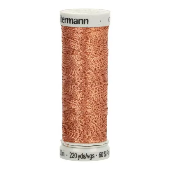Gütermann metallic koper naaigaren - 200 meter - col. 7011