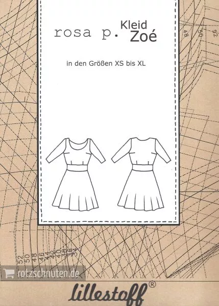 Patroon jurk voor dames 'Zoé' van Lillestof door Rosa P.
