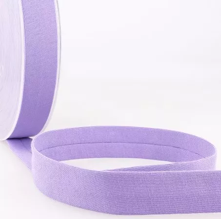 Biais - licht rekbare katoen 2 cm - lila