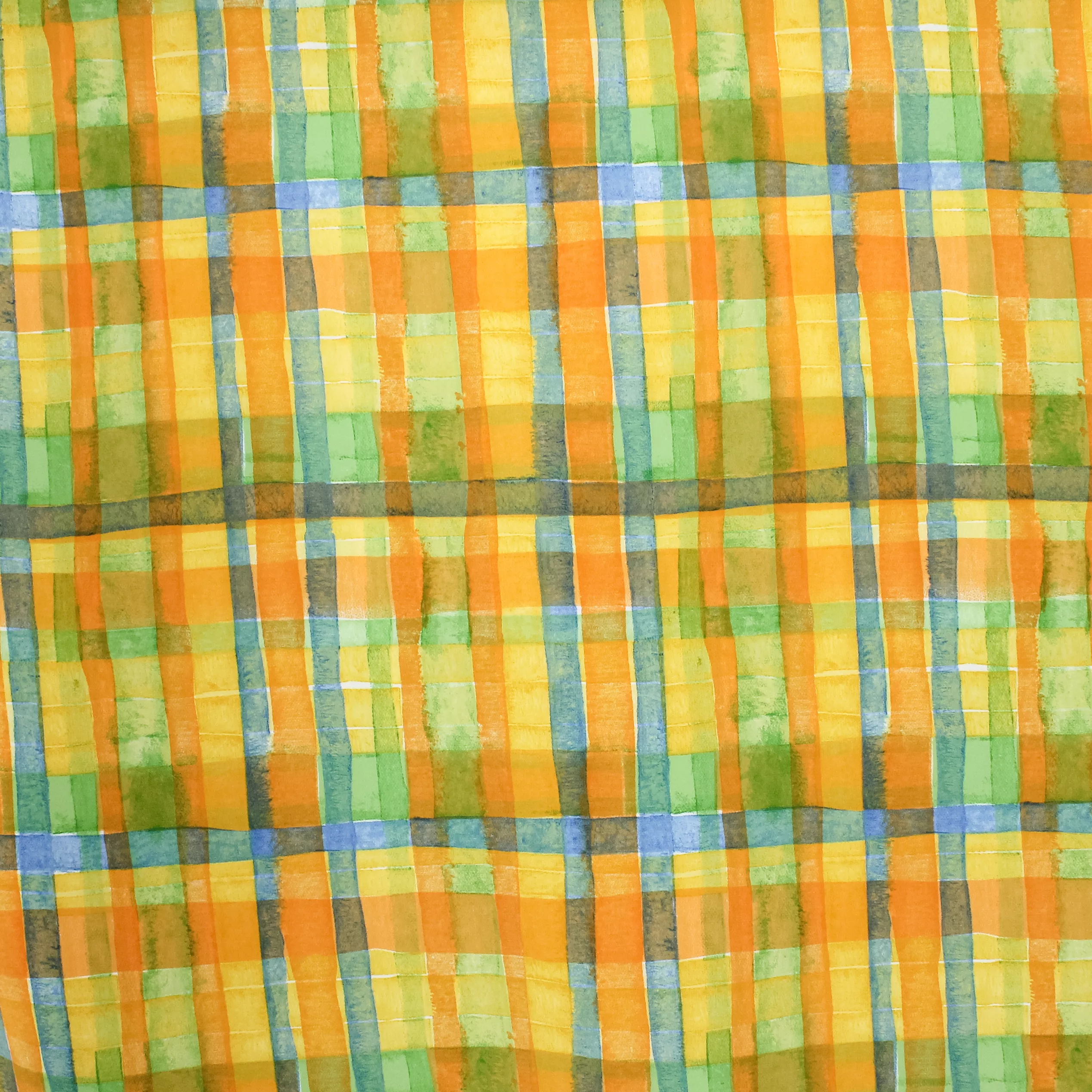 Soepelvallende kleurrijke polyester met gestreepte print