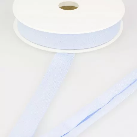 Biais - rekbare viscose 2 cm - lichtblauw