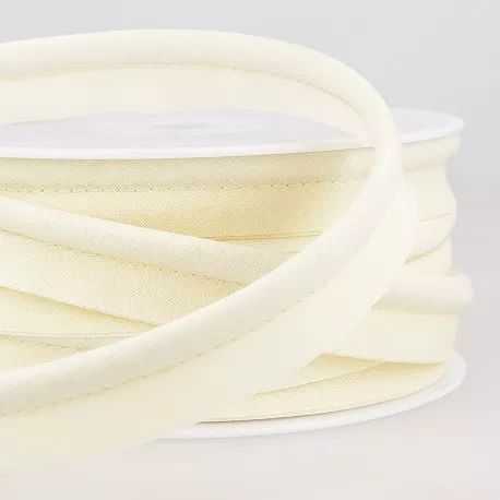 Ecru paspelband / piping - 5 mm dikte - 18 mm breed