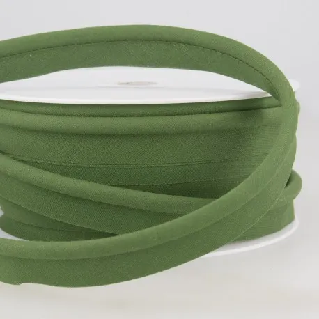 Olijfgroene paspelband / piping - 5 mm dikte - 18 mm breed