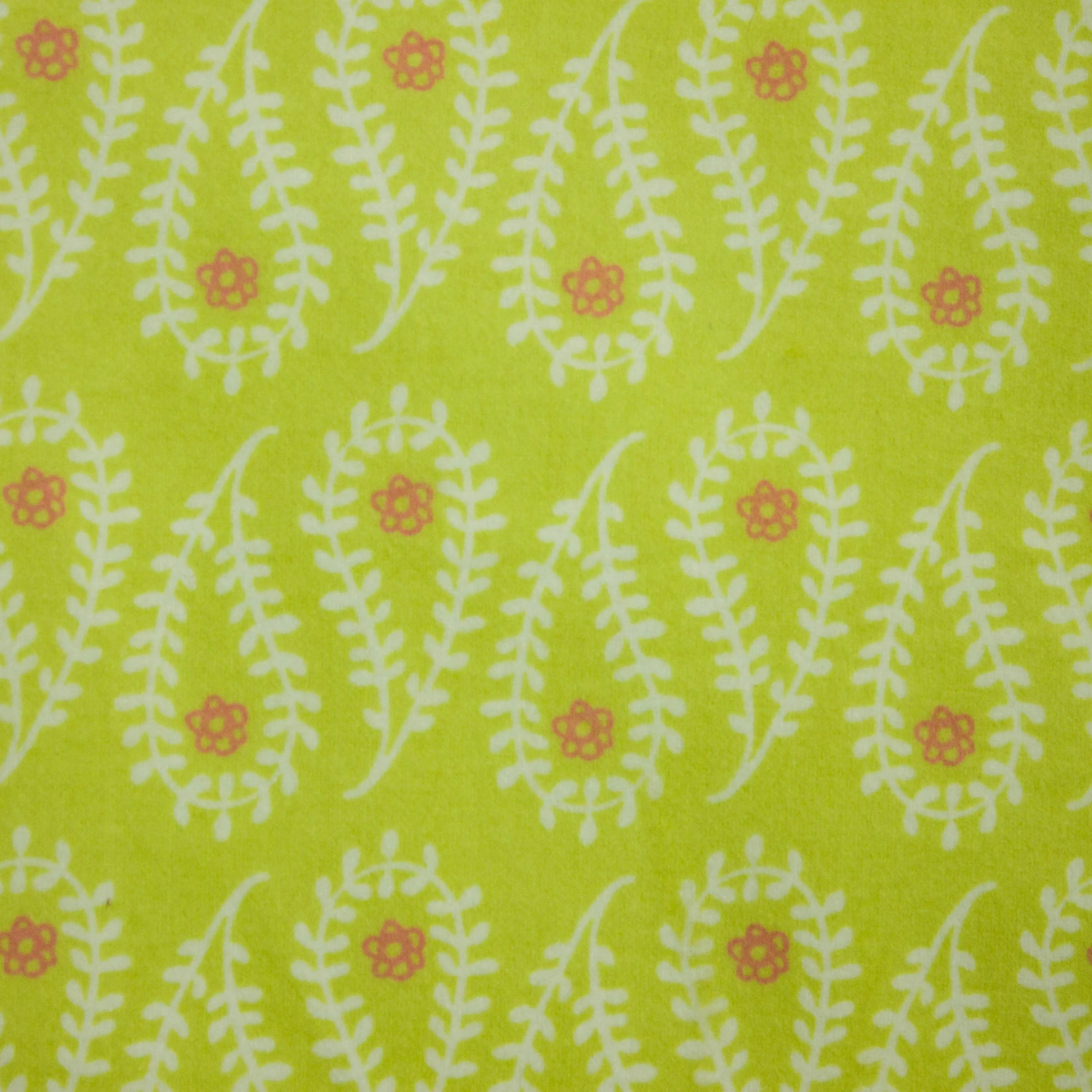 Flanel groen met abstract motief