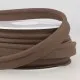 Donkerbruine paspelband / piping - 5 mm dikte - 18 mm breed