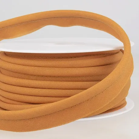 Mosterdkleur paspelband / piping - 5 mm dikte - 18 mm breed