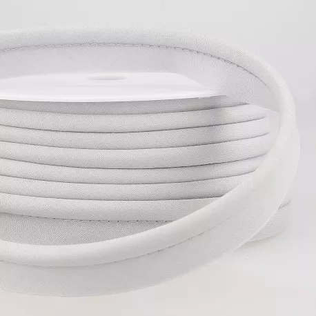 Lichtgrijze paspelband / piping - 5 mm dikte - 18 mm breed