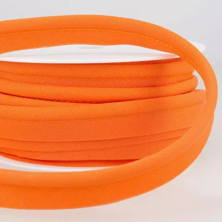 Oranje paspelband / piping - 5 mm dikte - 18 mm breed