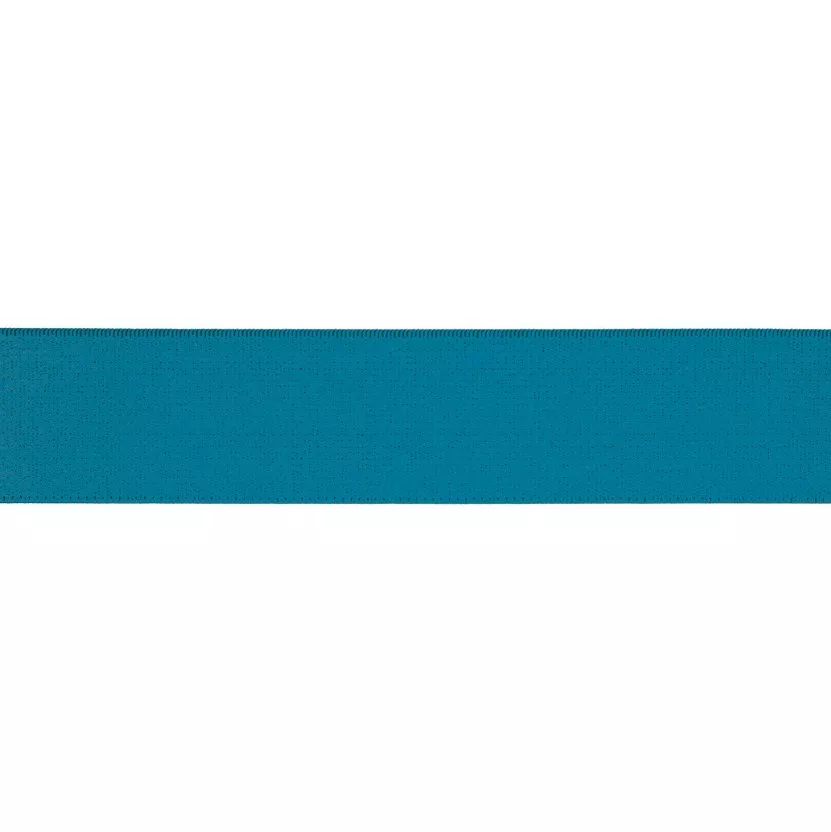 Turquoise zachte elastiek - 40 mm