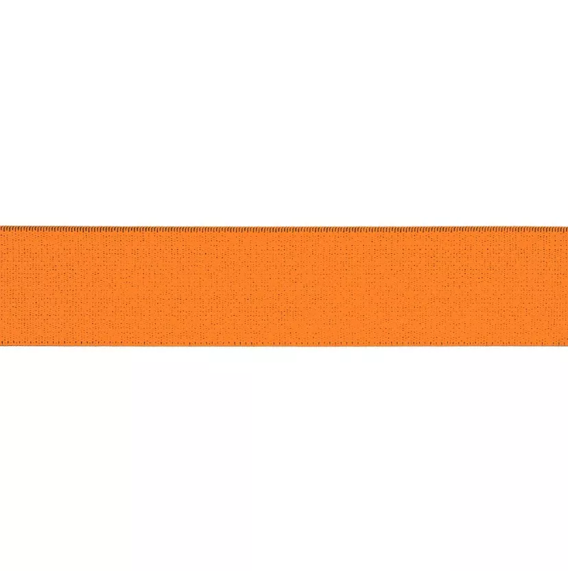 Neon oranje zachte elastiek - 40 mm