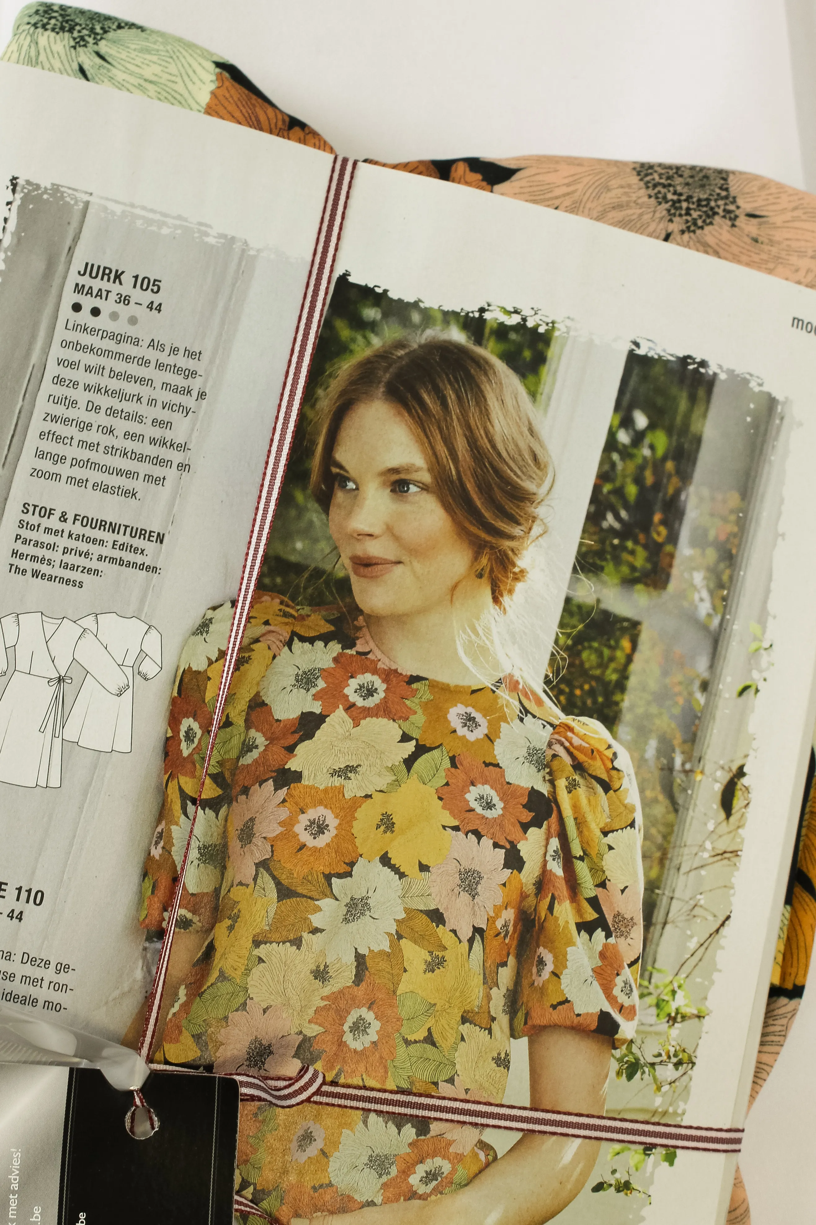 Voordeelpakket - Blouse in viscose zwart met bloemen - Burda