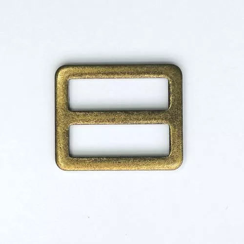 Schuifgesp - brons - 25 mm x 8 mm
