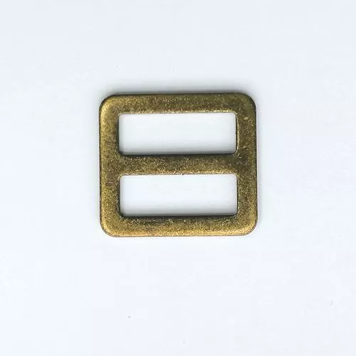 Schuifgesp - brons - 20 mm x 7 mm