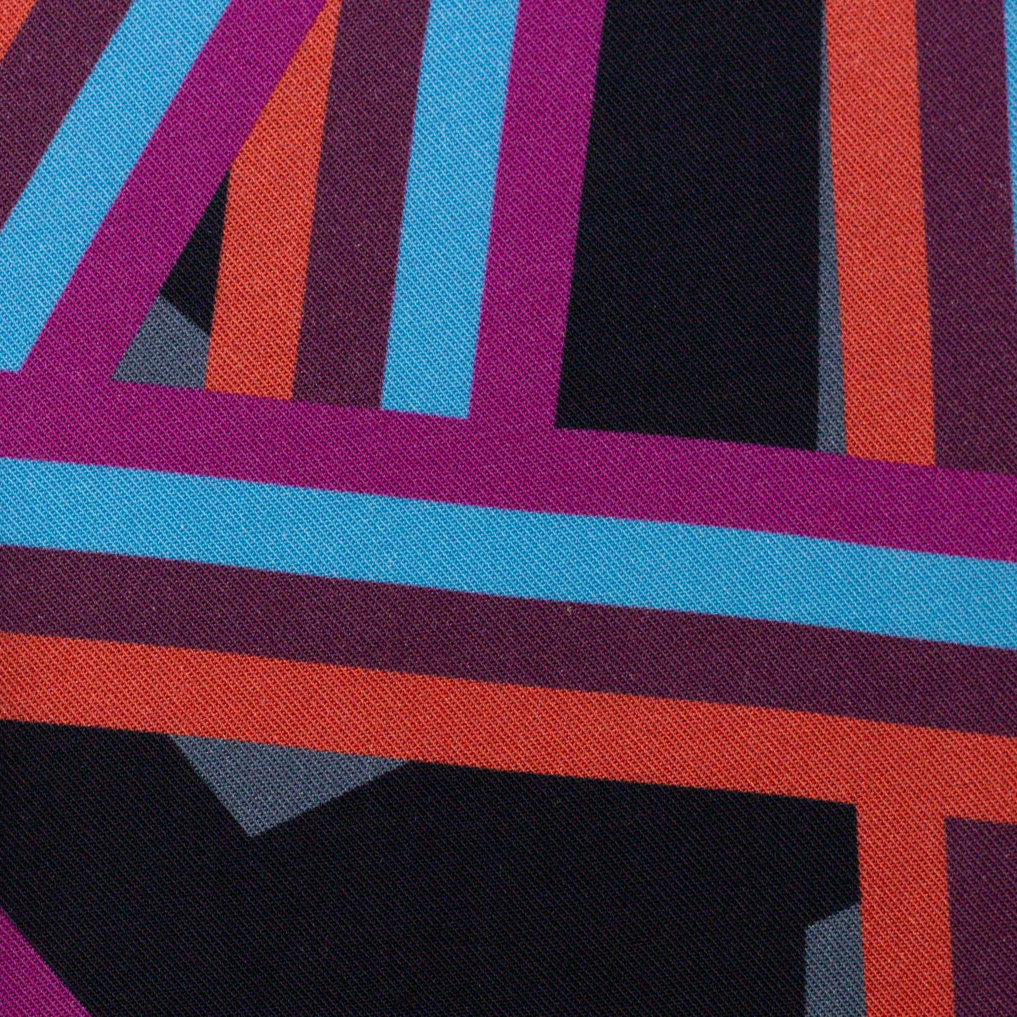 Viscose met gestreept patroon - Blauw - Crisscross by Thorsten Berger