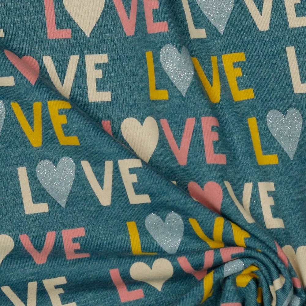 Tricot jeansblauw LOVE  - Poppy