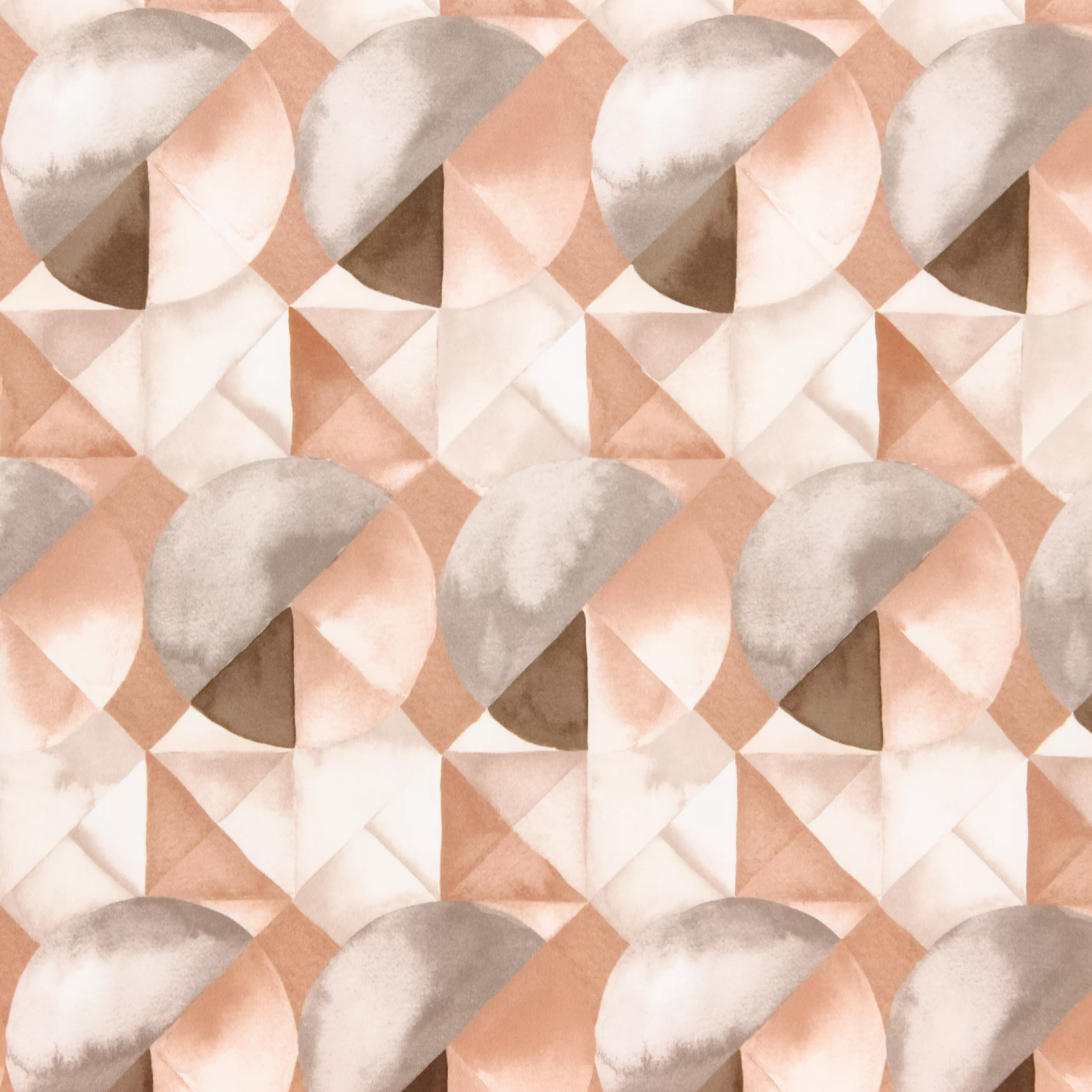 Polyester roze met abstract patroon