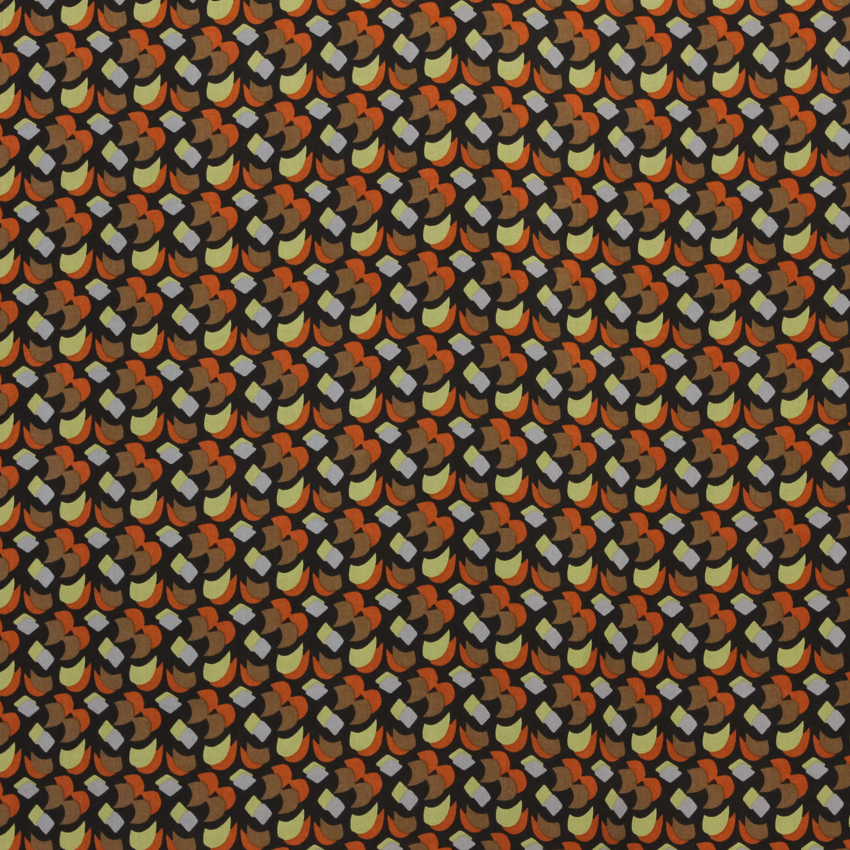 Viscose met multicolour abstract patroon