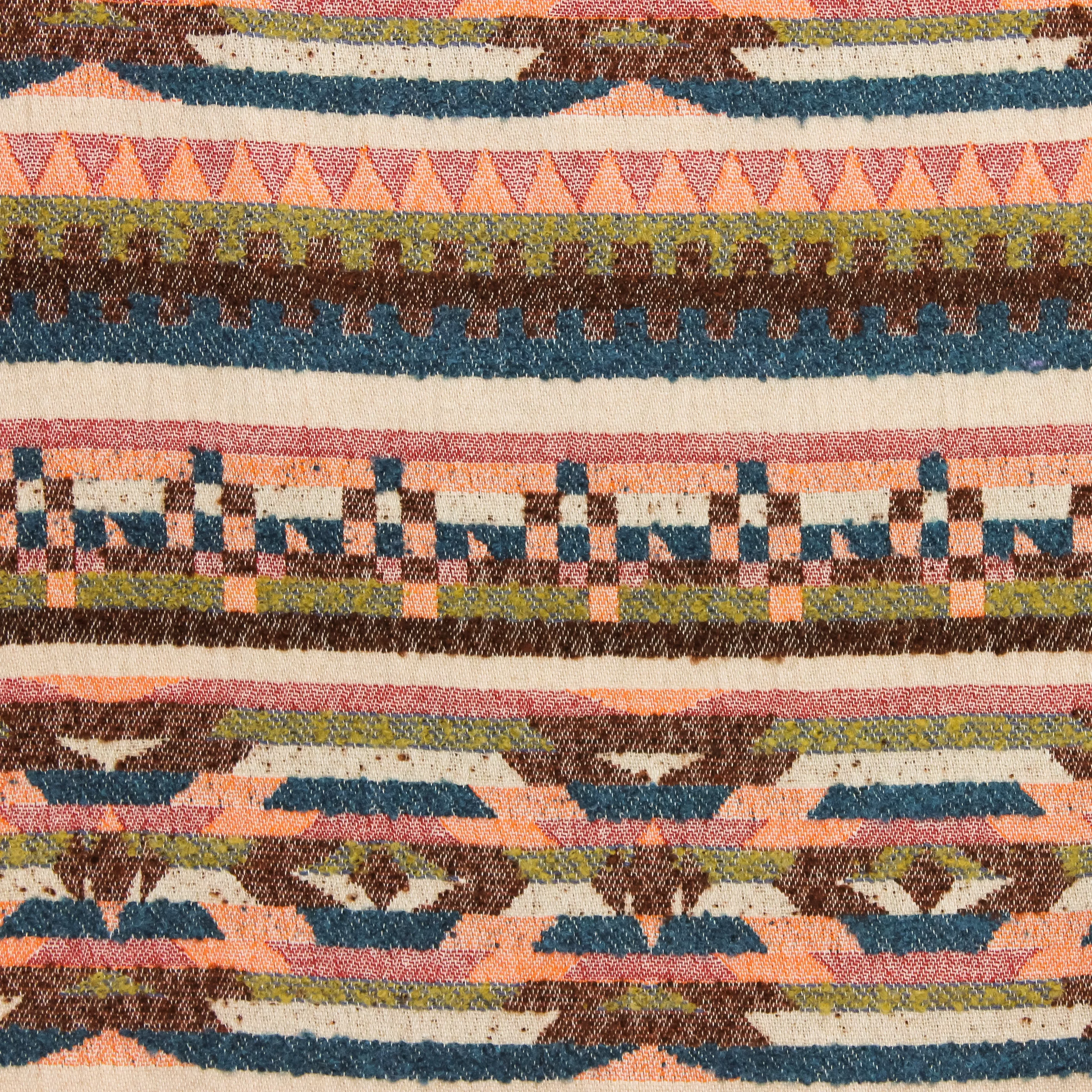 Jacquard met bouclette structuur in katoenmengeling - La Maison Victor