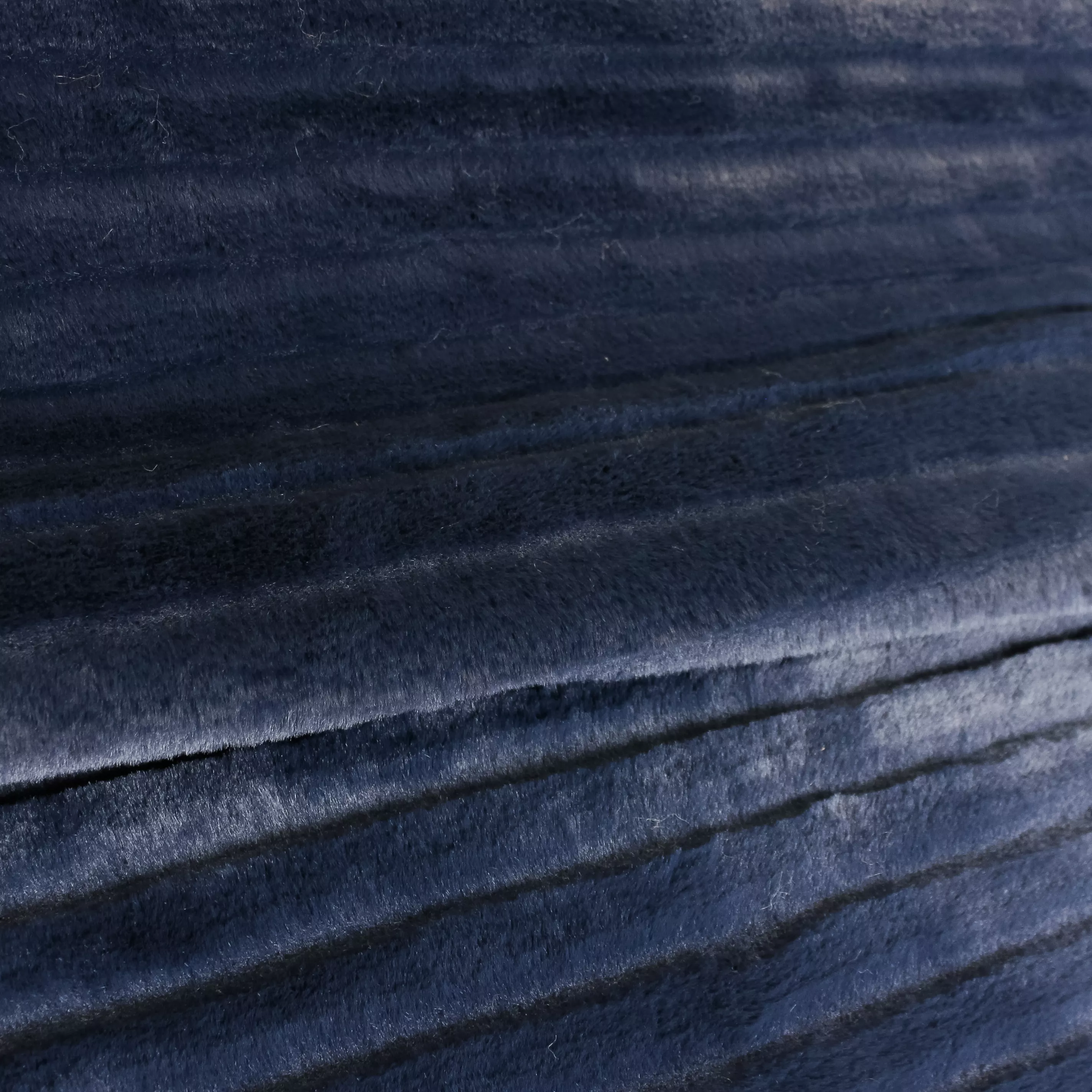 Imitatiebont marineblauw met brede ribbing - Burda
