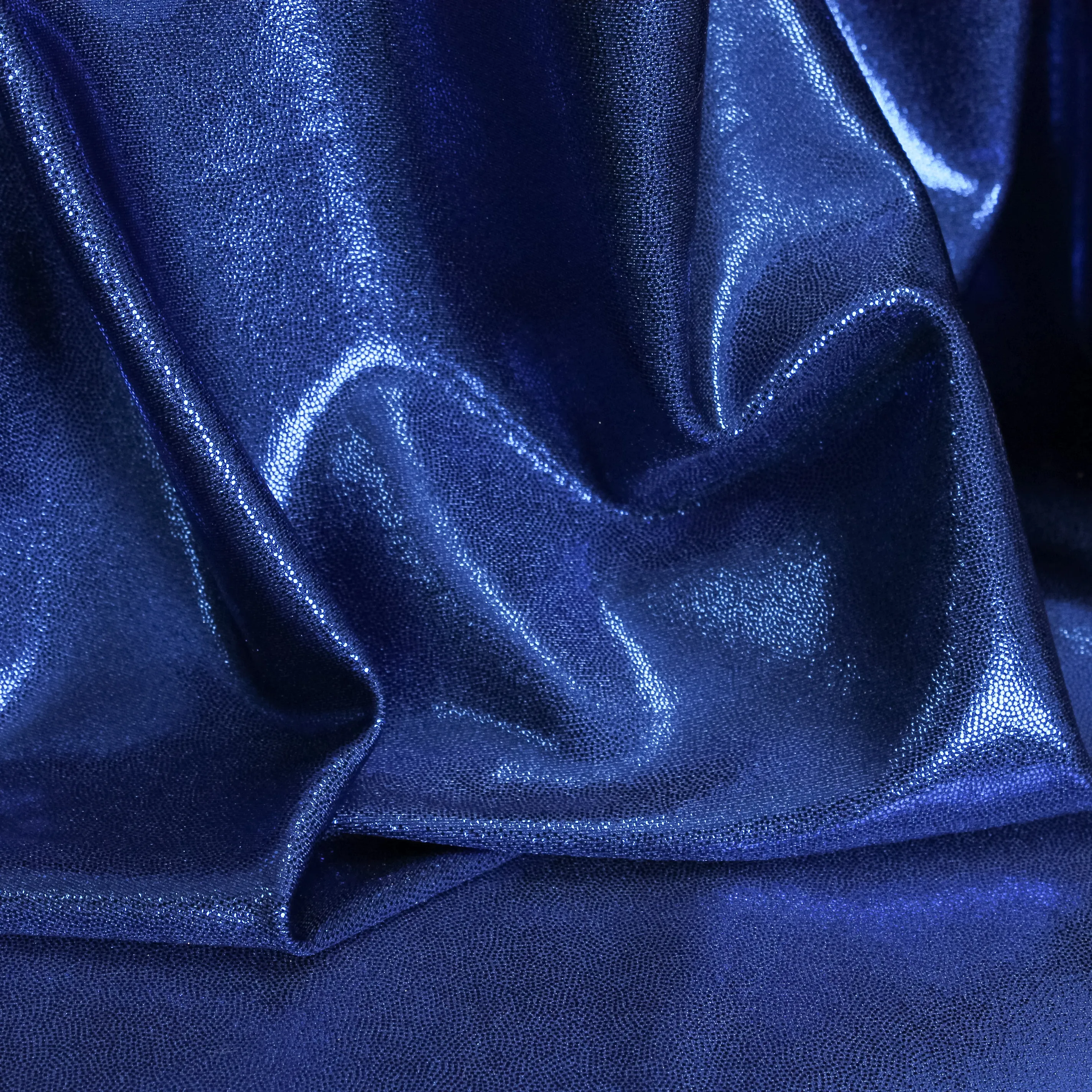 Rekbare professionele glanslycra - Marineblauw