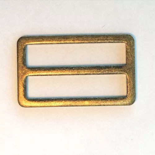 Schuifgesp - brons - 38 mm x 8 mm